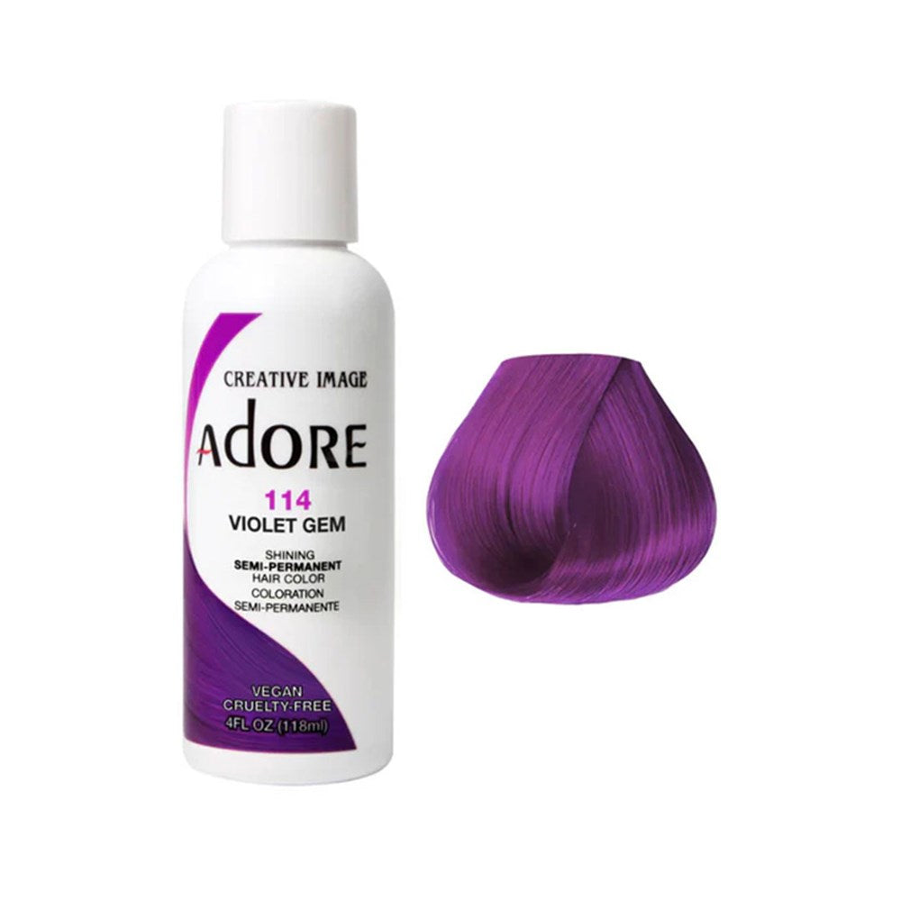 Adore Semi Permanent Color -  Violet Gem 114 118ml