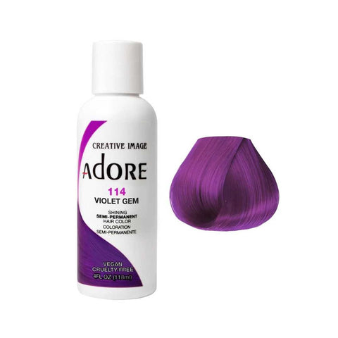 Adore Semi Permanent Color -  Violet Gem 114 118ml